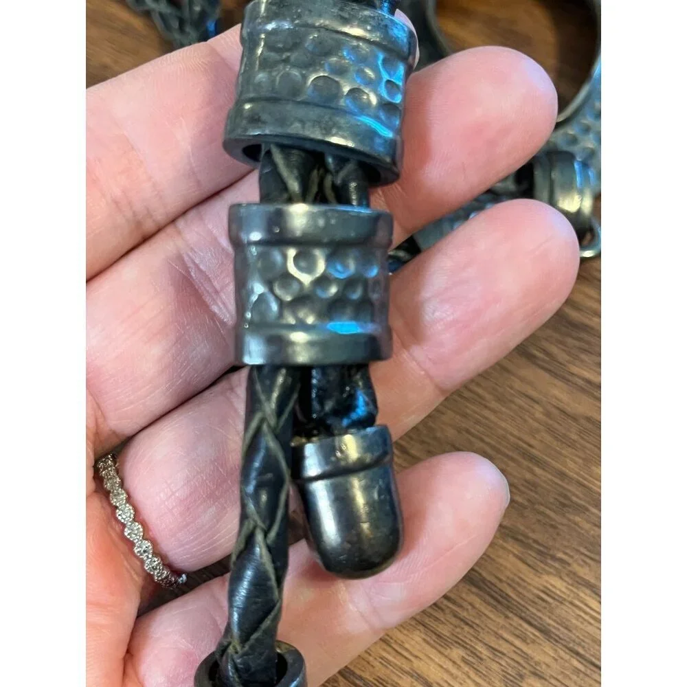 Western Hammered Metal Loop Belt 53